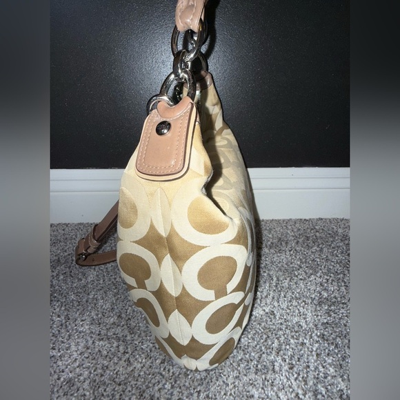 Coach signature tan op logo boho shoulder bag - Picture 5 of 15